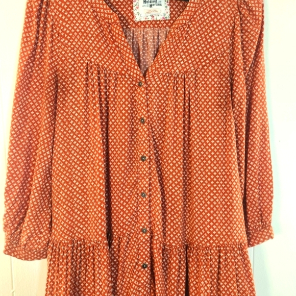 Holding Horses Pavin Long Sleeve Button Down Tunic Size Small - Picture 4 of 16